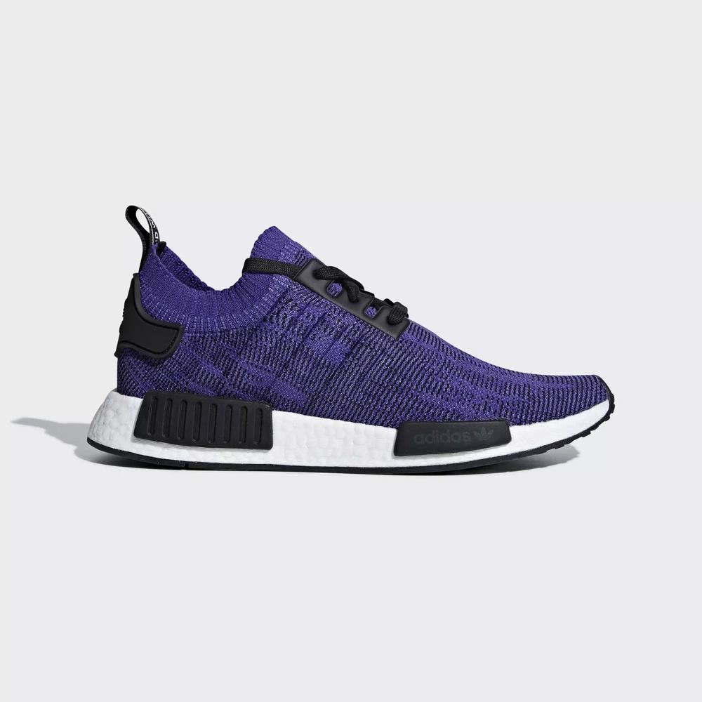 Adidas NMD R1 Primeknit Tenis Morados Para Hombre (MX-63541)